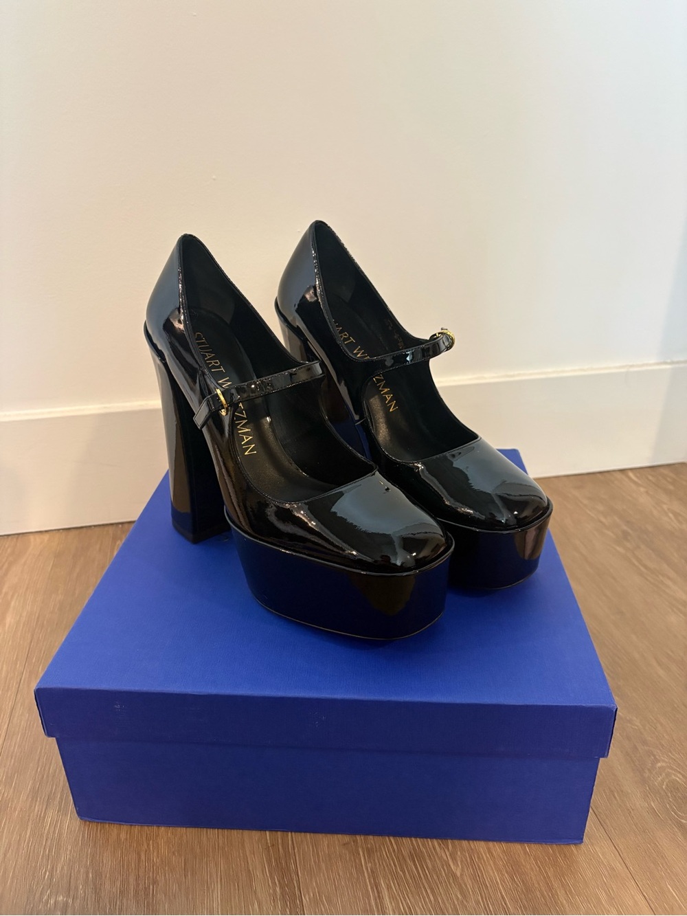 Stuart Weitzman platform Mary janes brand new